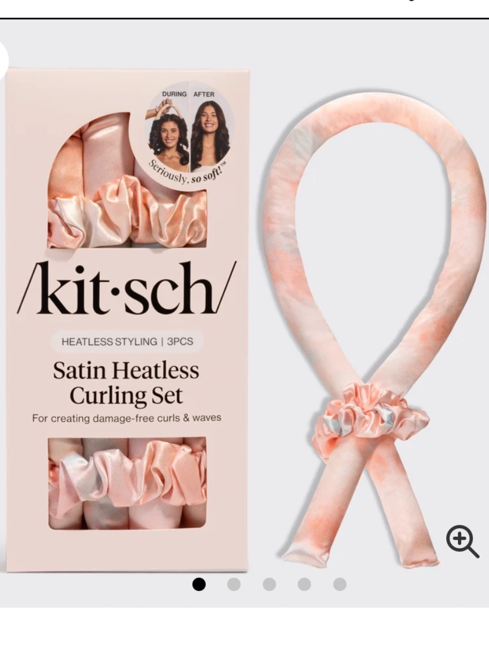 kitsch Sunset Tie Dye Satin Heatless Curling Set